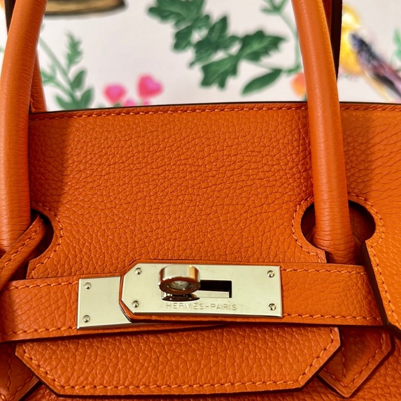 Hermes Orange Birkin 35 Bag - Picture 9 of 15